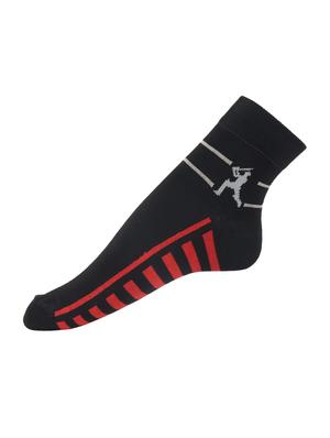black cotton ankle length sock - 15002269 - Standard Image - 3
