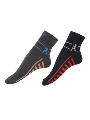 black cotton ankle length sock - 15002269 - Standard Image - 4