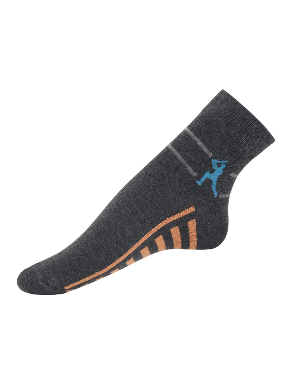 black cotton ankle length sock - 15002269 - Zoom Image - 2