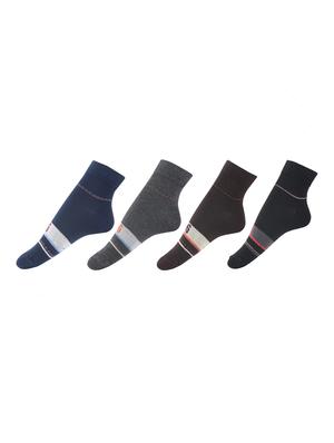 multi colored cotton ankle length sock - 15002274 - Standard Image - 4