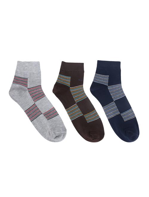 multi colored cotton ankle length sock - 15002279 - Standard Image - 1