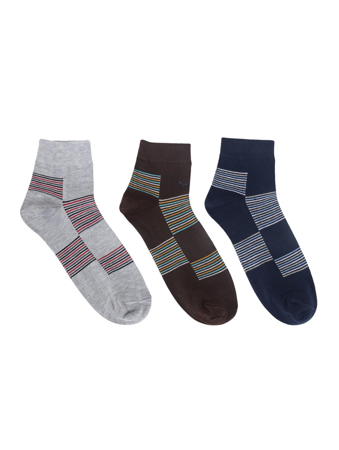 multi colored cotton ankle length sock - 15002279 - Zoom Image - 1