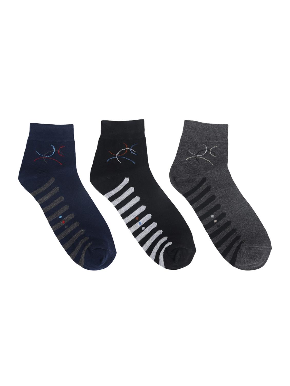 multi colored cotton ankle length sock - 15002282 - Zoom Image - 1