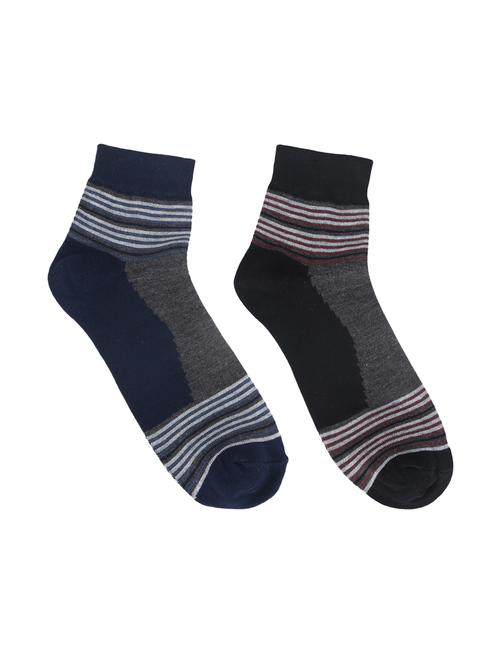 multi colored cotton ankle length sock - 15002286 - Standard Image - 1
