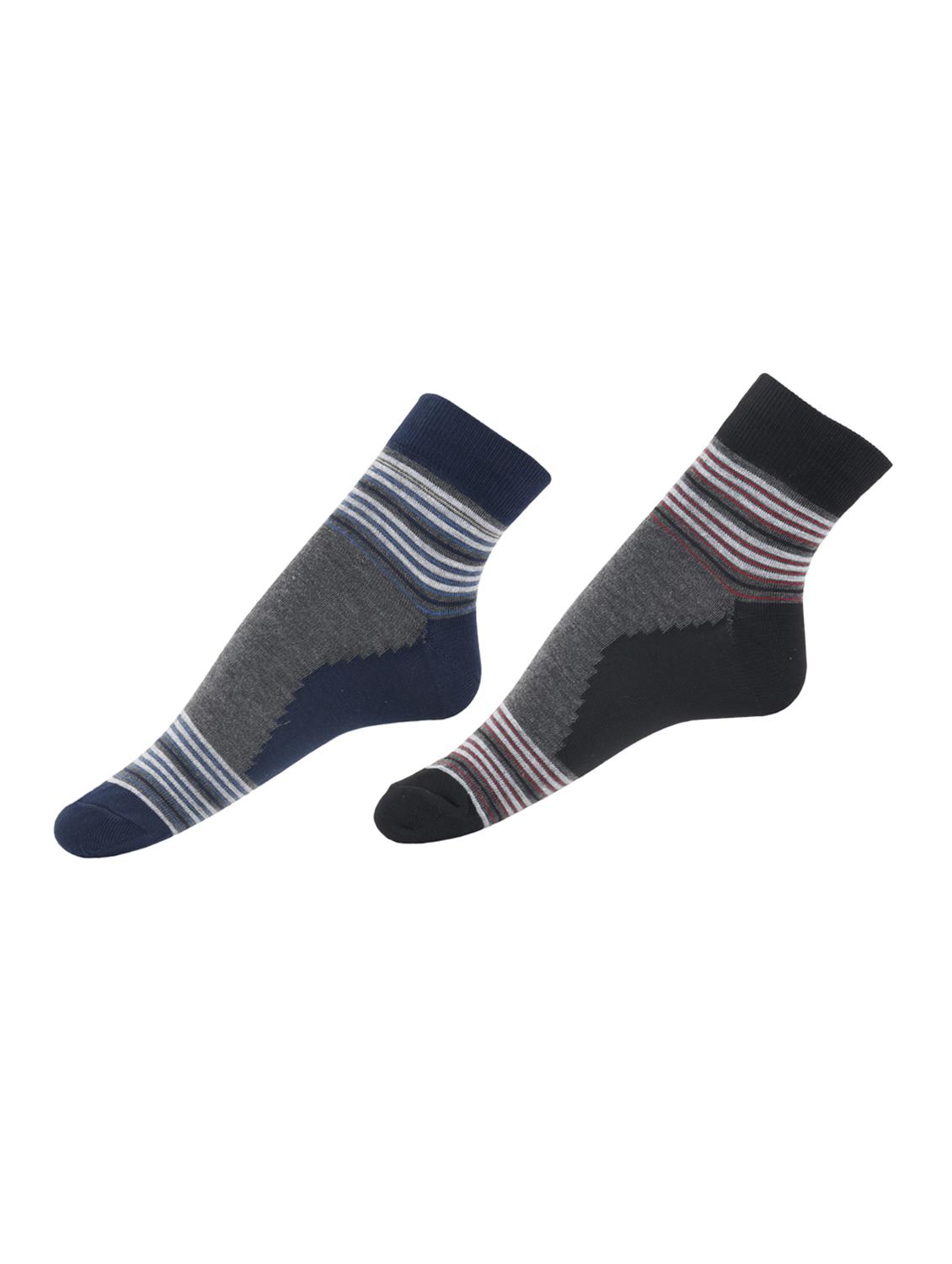 multi colored cotton ankle length sock - 15002286 - Zoom Image - 4
