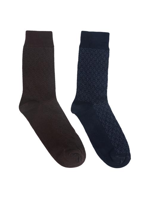 multi colored cotton above ankle length sock - 15002289 - Standard Image - 1