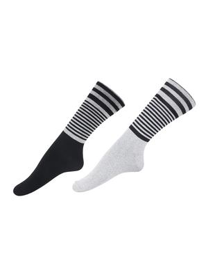 multi colored cotton above ankle length sock - 15002294 - Standard Image - 4