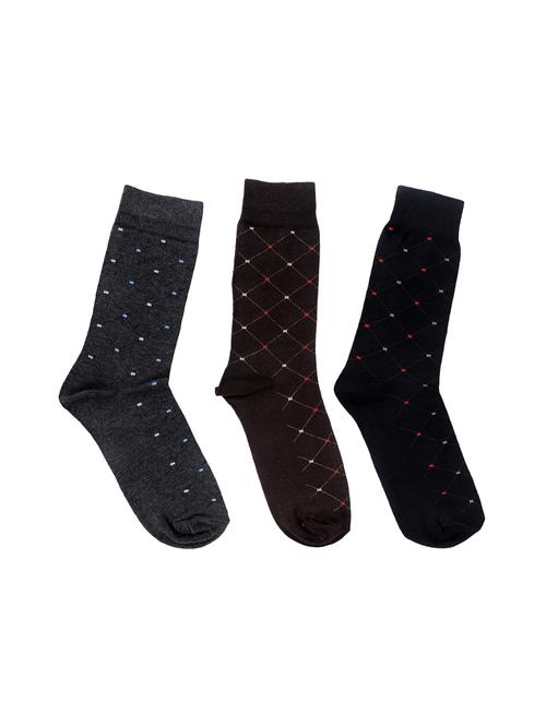 multi colored cotton above ankle length sock - 15002298 - Standard Image - 1