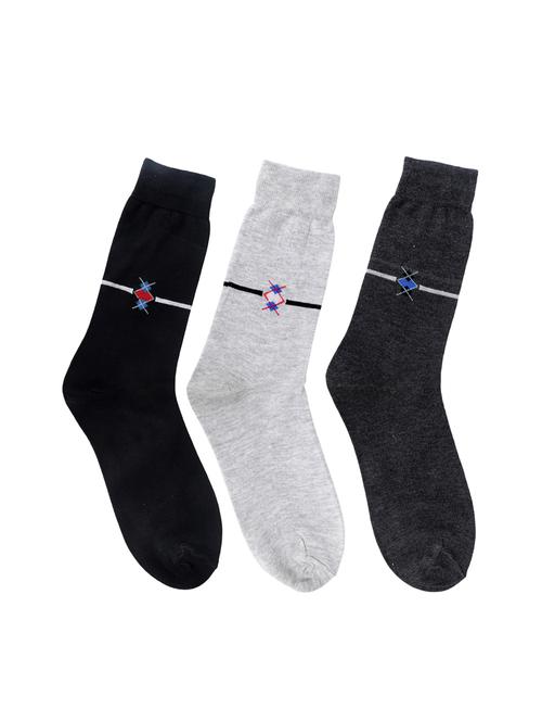 multi colored cotton above ankle length sock - 15002302 - Standard Image - 1