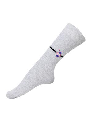 multi colored cotton above ankle length sock - 15002302 - Standard Image - 3