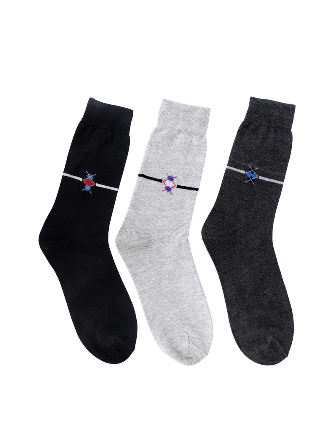 multi colored cotton above ankle length sock - 15002302 - Zoom Image - 1