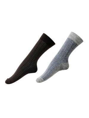 multi colored cotton above ankle length sock - 15002312 - Standard Image - 4