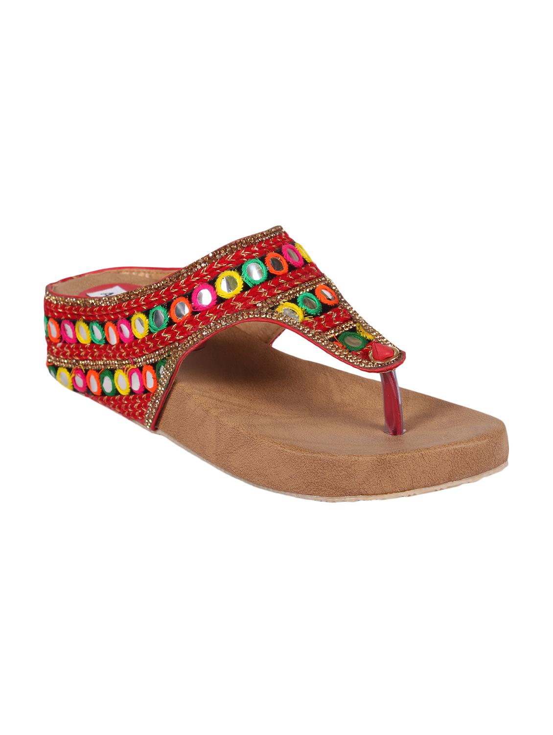 red toe separator sandals - 15004006 - Zoom Image - 1