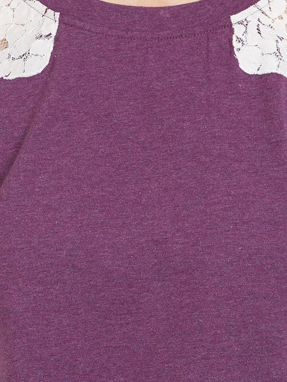 solid purple cotton sleepshirt - 15005252 - Zoom Image - 5