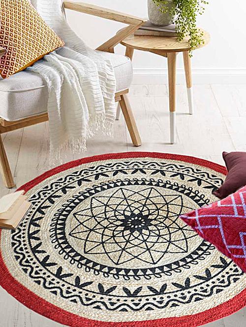 Round Jute Carpet - 15005476 - Standard Image - 1