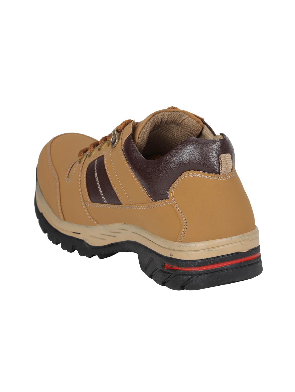 tan leatherette lace up boot - 15005860 - Zoom Image - 3