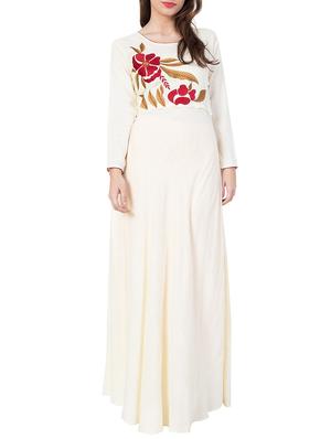 white embroidered rayon dress - 15006112 - Standard Image - 2