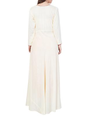 white embroidered rayon dress - 15006112 - Standard Image - 3