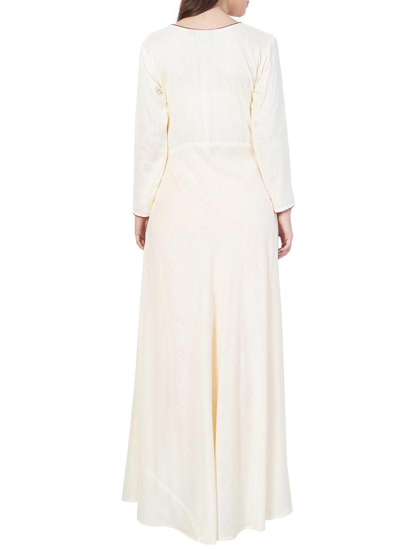 white embroidered rayon dress - 15006112 - Zoom Image - 3