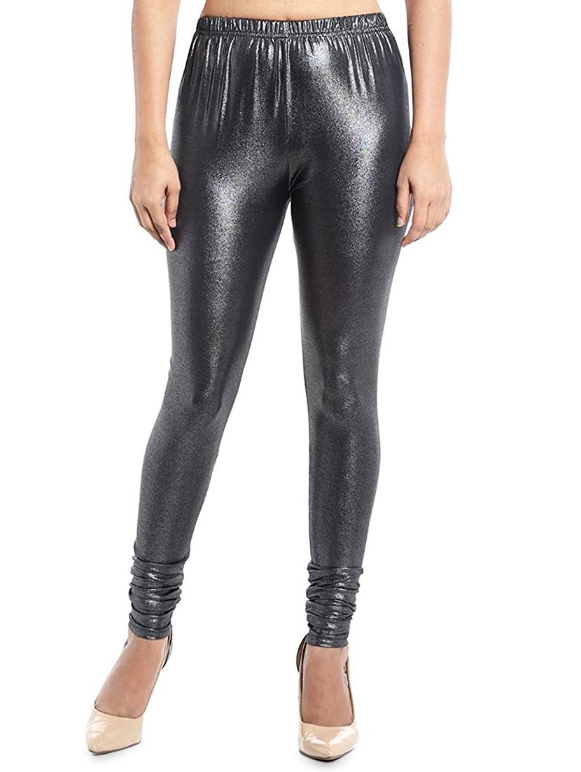 solid silver viscose legging - 15007004 - Zoom Image - 1
