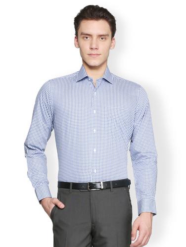 blue cotton formal shirt - 15007108 - Very Small Image - 1