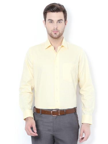 yellow cotton formal shirt - 15007113 - Very Small Image - 1