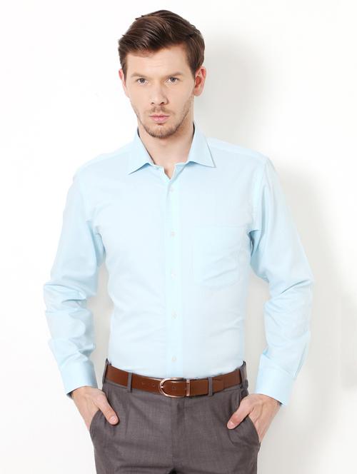 blue cotton formal shirt - 15007114 - Standard Image - 1