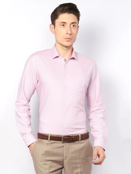 pink cotton formal shirt - 15007125 - Standard Image - 1
