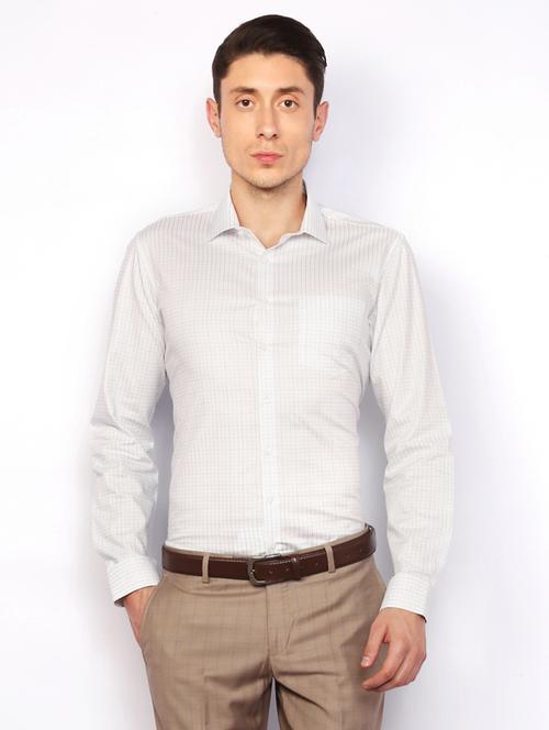 white cotton formal shirt - 15007127 - Standard Image - 1