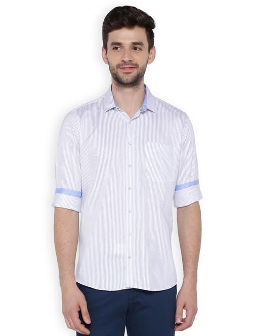 white cotton casual shirt - 15007130 - Standard Image - 1