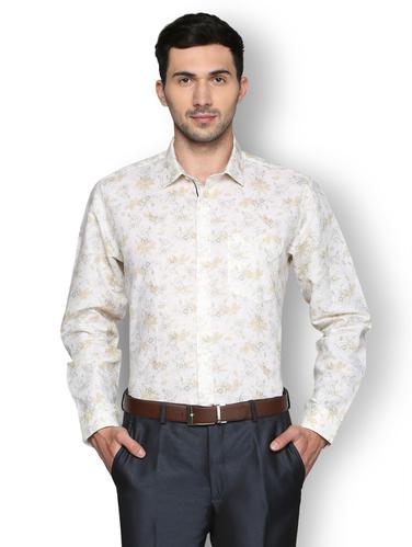 white cotton blend casual shirt - 15007137 - Very Small Image - 1