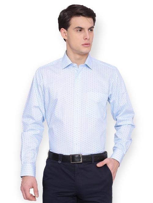 light blue cotton casual shirt - 15007144 - Standard Image - 1