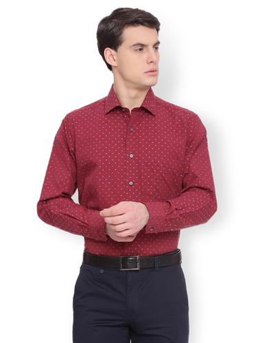 red cotton formal shirt - 15007145 - Very Small Image - 1