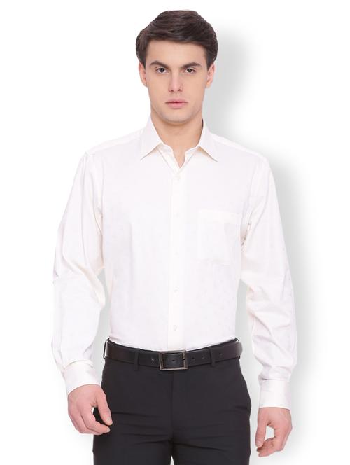 white cotton formal shirt - 15007153 - Standard Image - 1