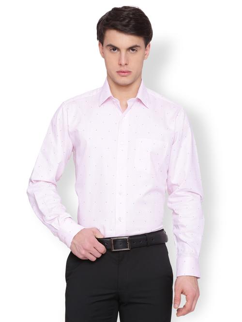 pink cotton formal shirt - 15007155 - Standard Image - 1