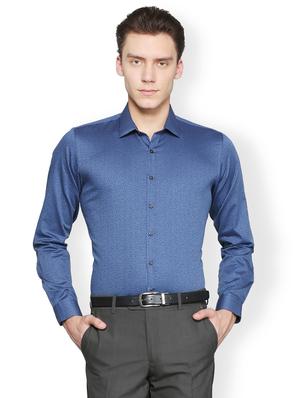 blue cotton casual shirt - 15007162 - Standard Image - 1