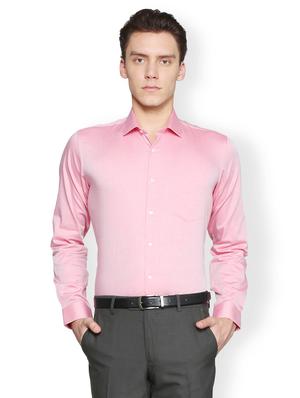 pink cotton formal shirt - 15007167 - Standard Image - 1