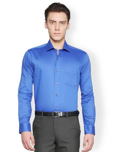 blue cotton formal shirt - 15007169 - Very Small Image - 1