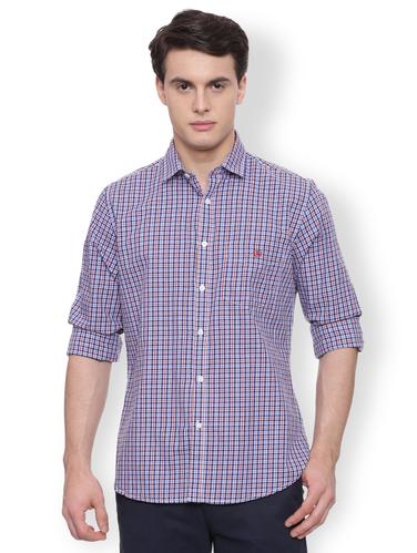 blue cotton casual shirt - 15007199 - Very Small Image - 1