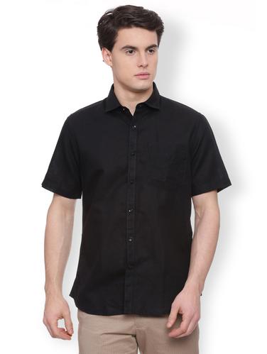 black cotton blend casual shirt - 15007208 - Very Small Image - 1