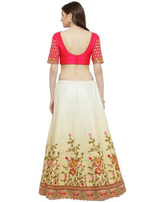 multi colored silk flared lehenga - 15007212 - Standard Image - 2