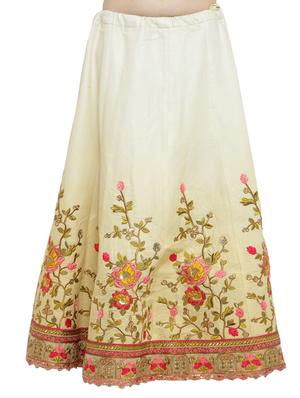 multi colored silk flared lehenga - 15007212 - Standard Image - 4
