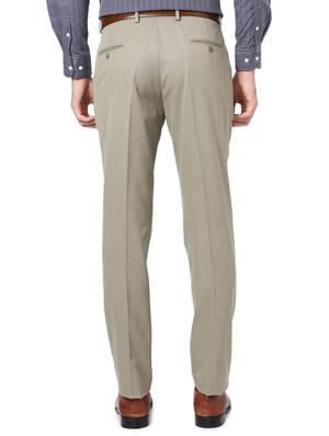 grey polyester blend flat front formal trouser - 15007264 - Standard Image - 2