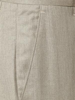 grey polyester blend flat front formal trouser - 15007264 - Standard Image - 4