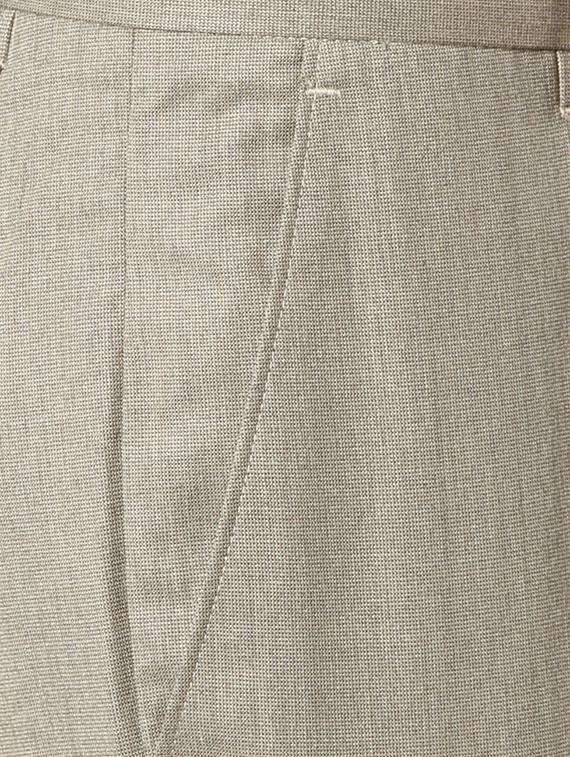 grey polyester blend flat front formal trouser - 15007264 - Zoom Image - 4