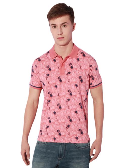 pink cotton all over print t-shirt - 15007319 - Standard Image - 1