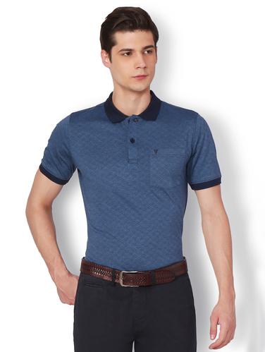 blue cotton blend pocket t-shirt - 15007329 - Very Small Image - 1