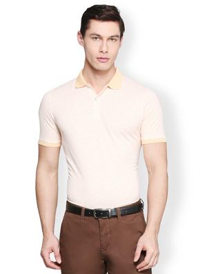 peach cotton blend all over print tshirt - 15007342 - Standard Image - 1