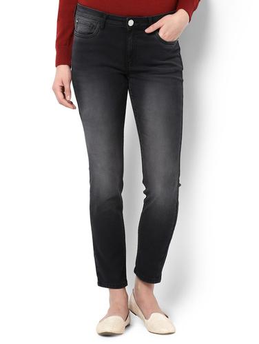 grey solid denim jeans - 15007374 - Very Small Image - 1
