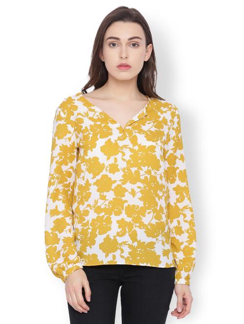 Floral stencil print top - 15007500 - Standard Image - 1